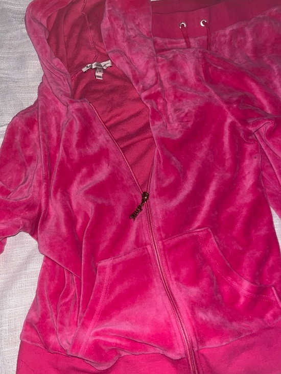 Juicy Couture Tops - Juicy Couture Hot Pink Velour Set Y2K Juicy